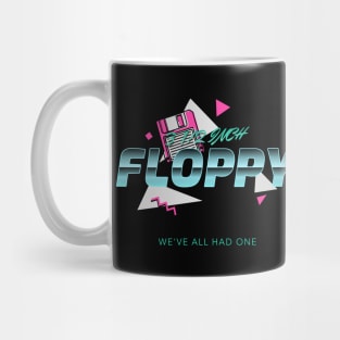 3 1/2 inch floppy 80s joke design Mug